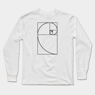 golden ratio black Long Sleeve T-Shirt